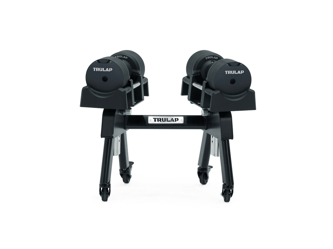 Trulap G4 BlackOps Dumbbells + G3 Rack 
