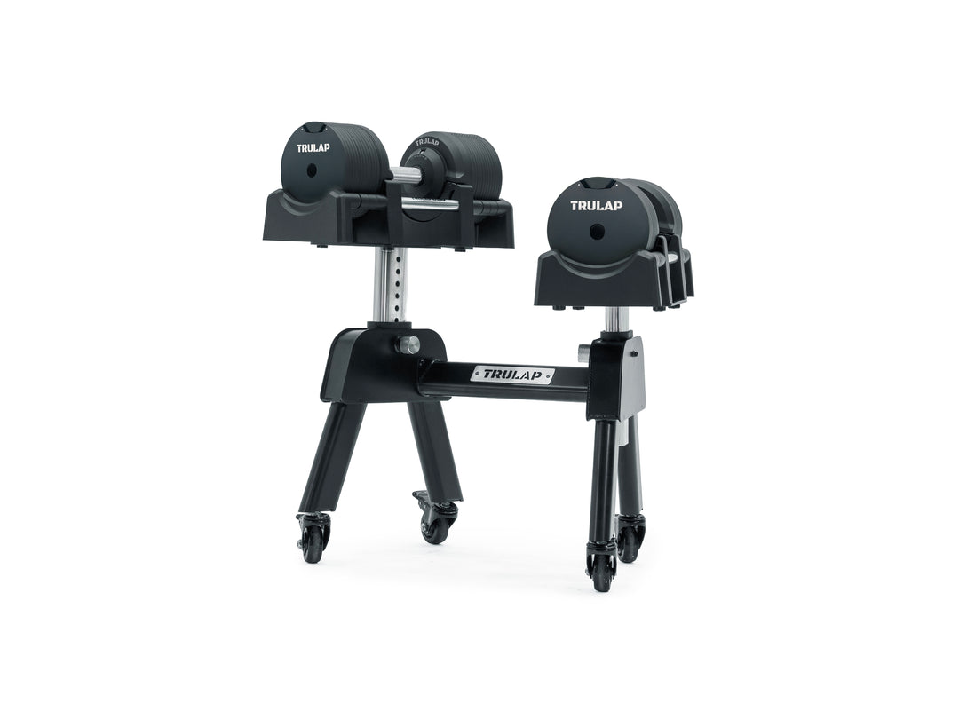 Trulap G4 BlackOps Dumbbells + G3 Rack 